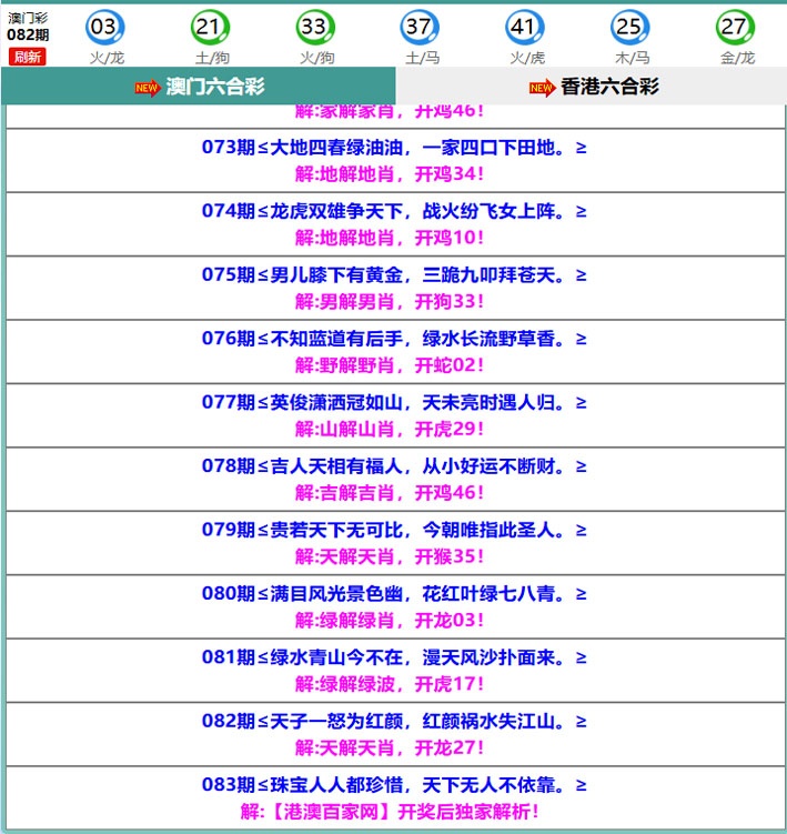 083期百家网玄机[图]